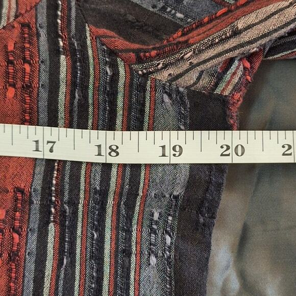 BFA Classics Shirt Womens Medium Vintage Bohemian Pullover Striped Coastal Beach - Picture 5 of 7